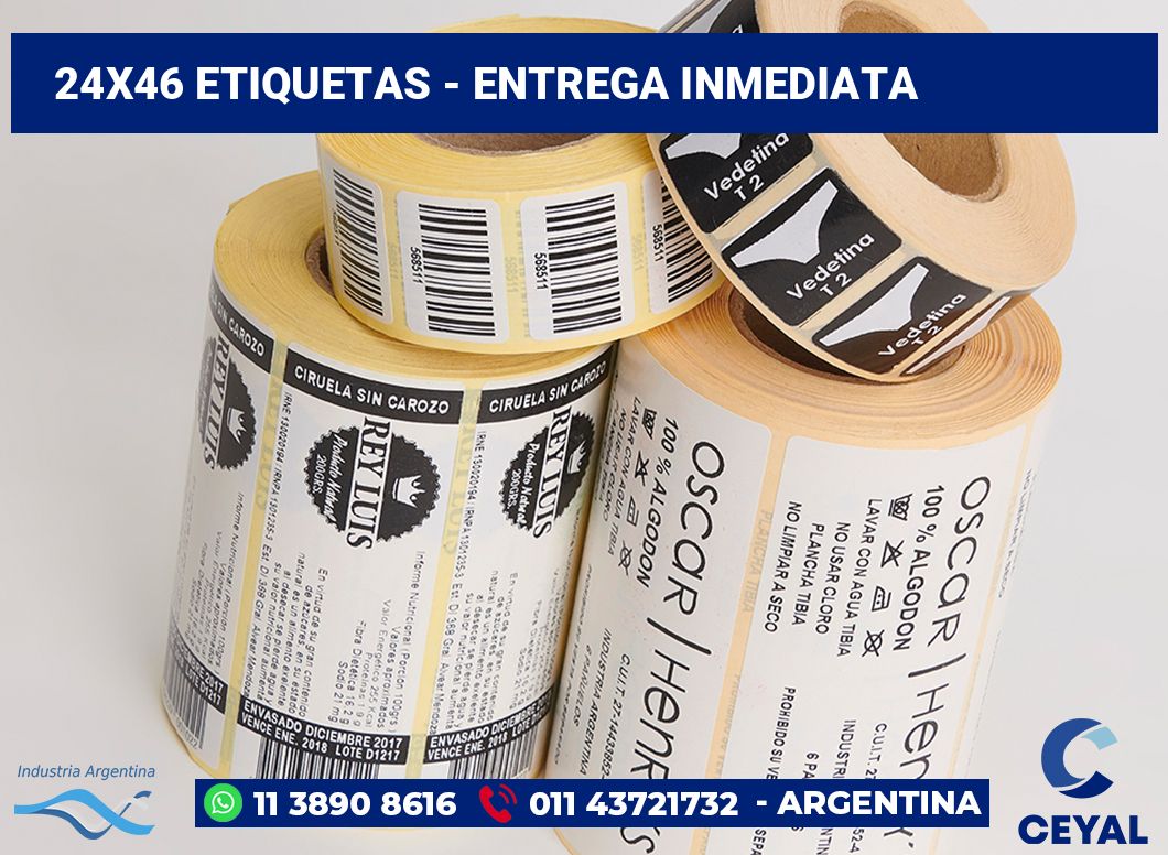 24×46 Etiquetas