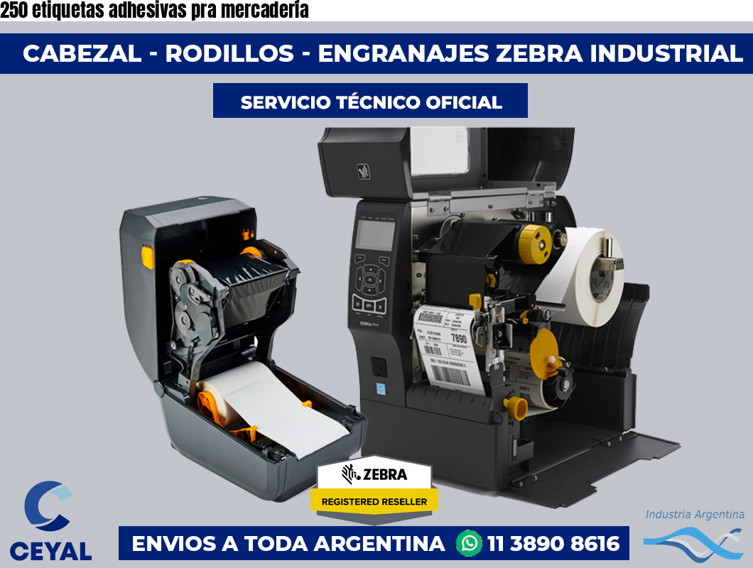 250 etiquetas adhesivas pra mercadería