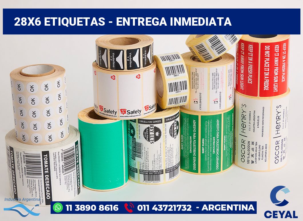 28x6 Etiquetas