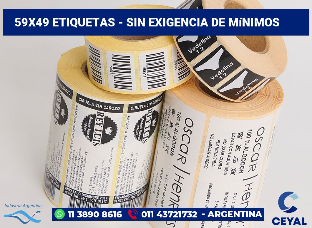 59x49 Etiquetas