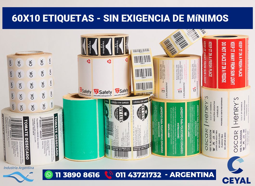 60x10 Etiquetas
