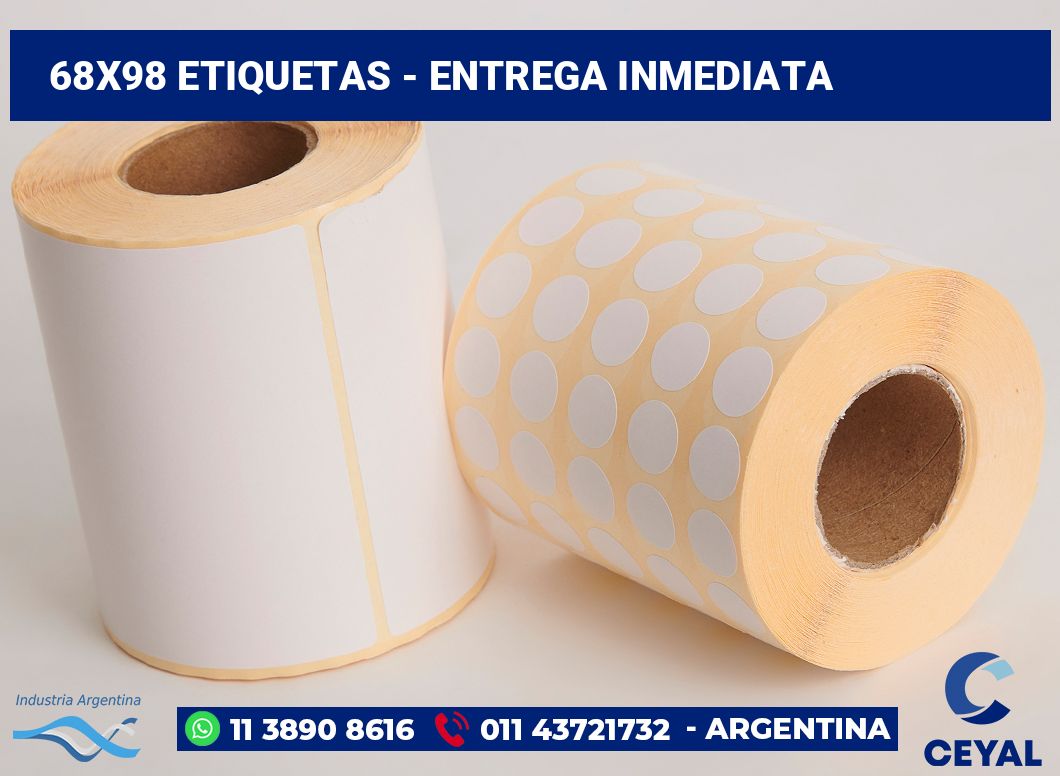 68x98 Etiquetas
