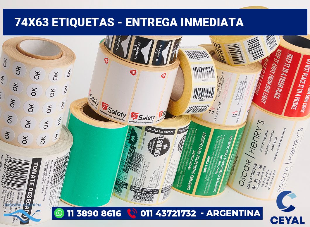 74x63 Etiquetas