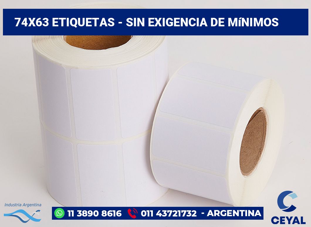 74×63 Etiquetas