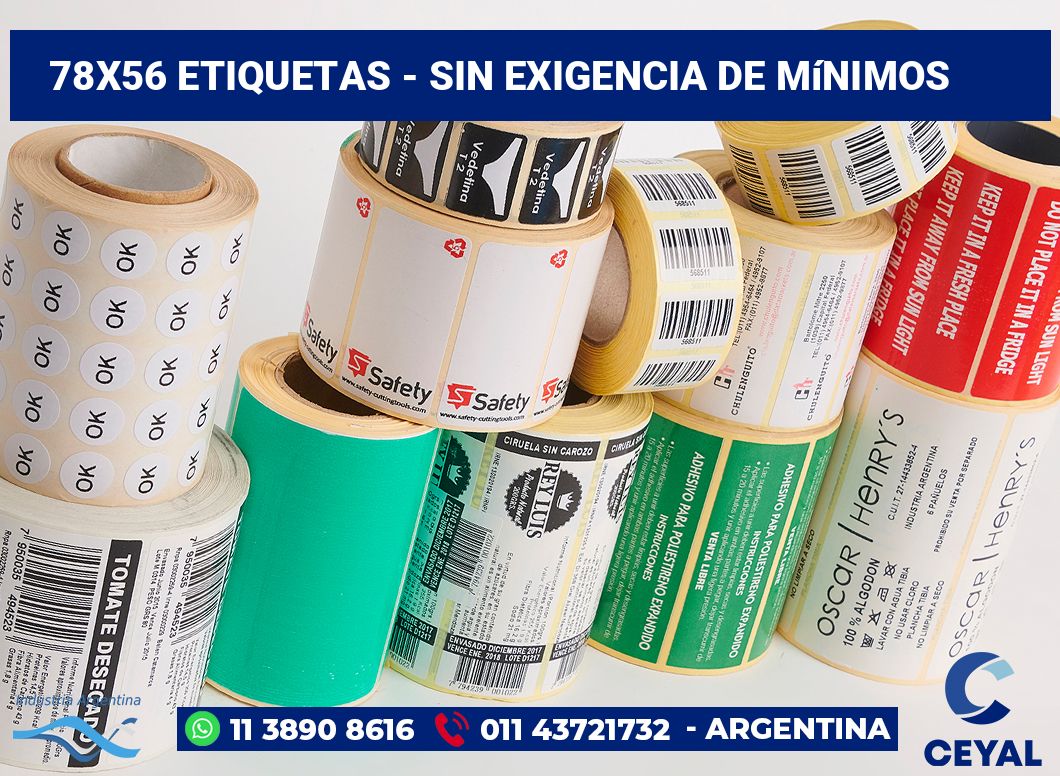 78x56 Etiquetas