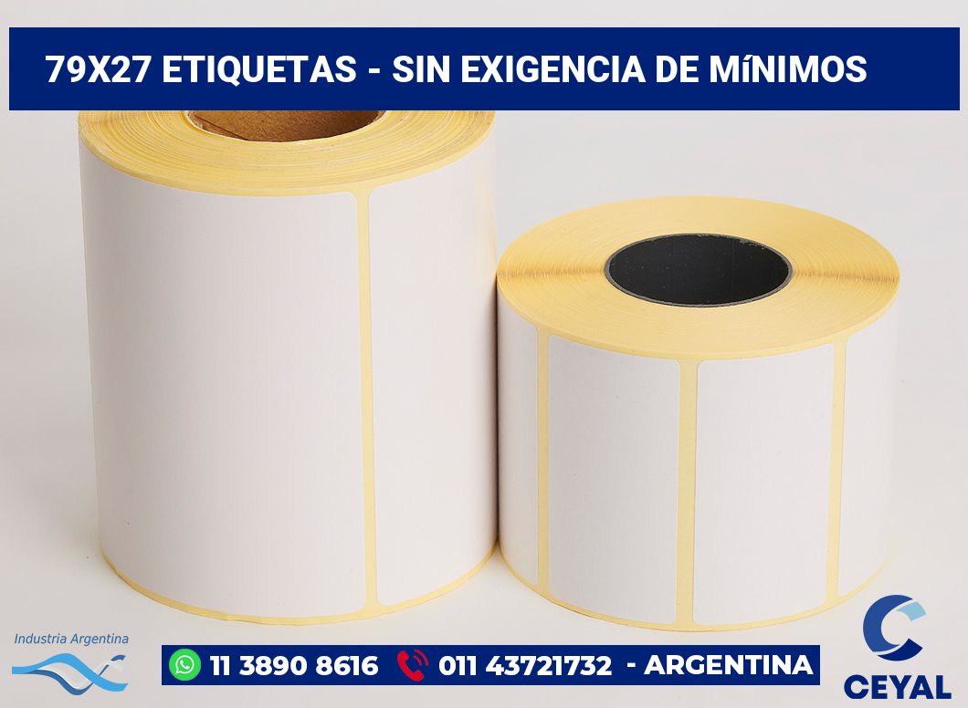 79x27 Etiquetas