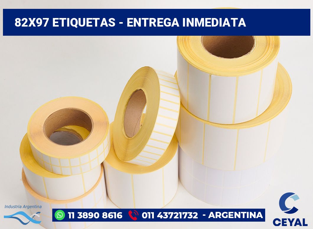 82×97 Etiquetas