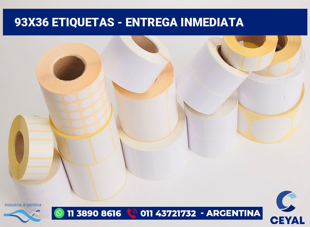 93x36 Etiquetas