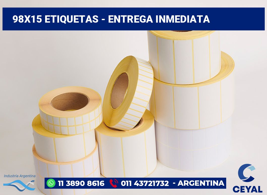 98×15 Etiquetas