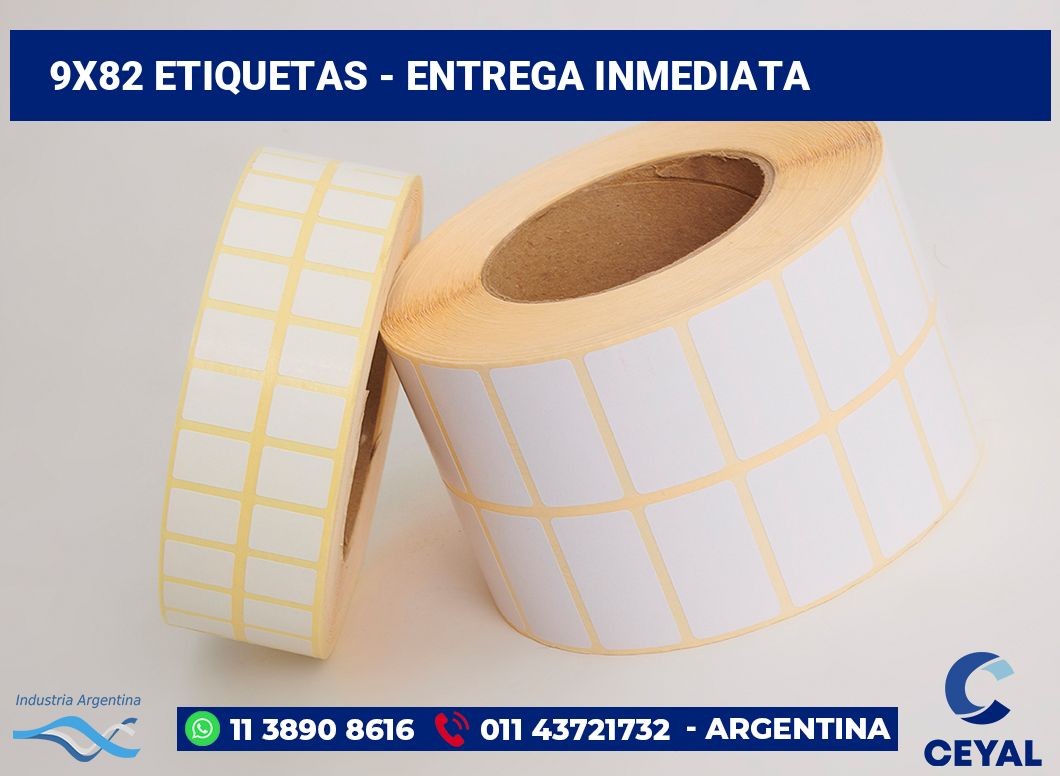 9×82 Etiquetas