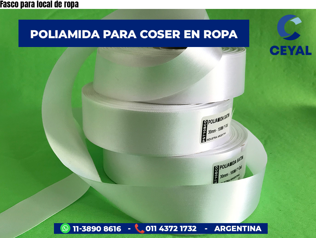 Fasco para local de ropa