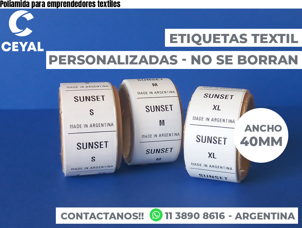 Poliamida para emprendedores textiles