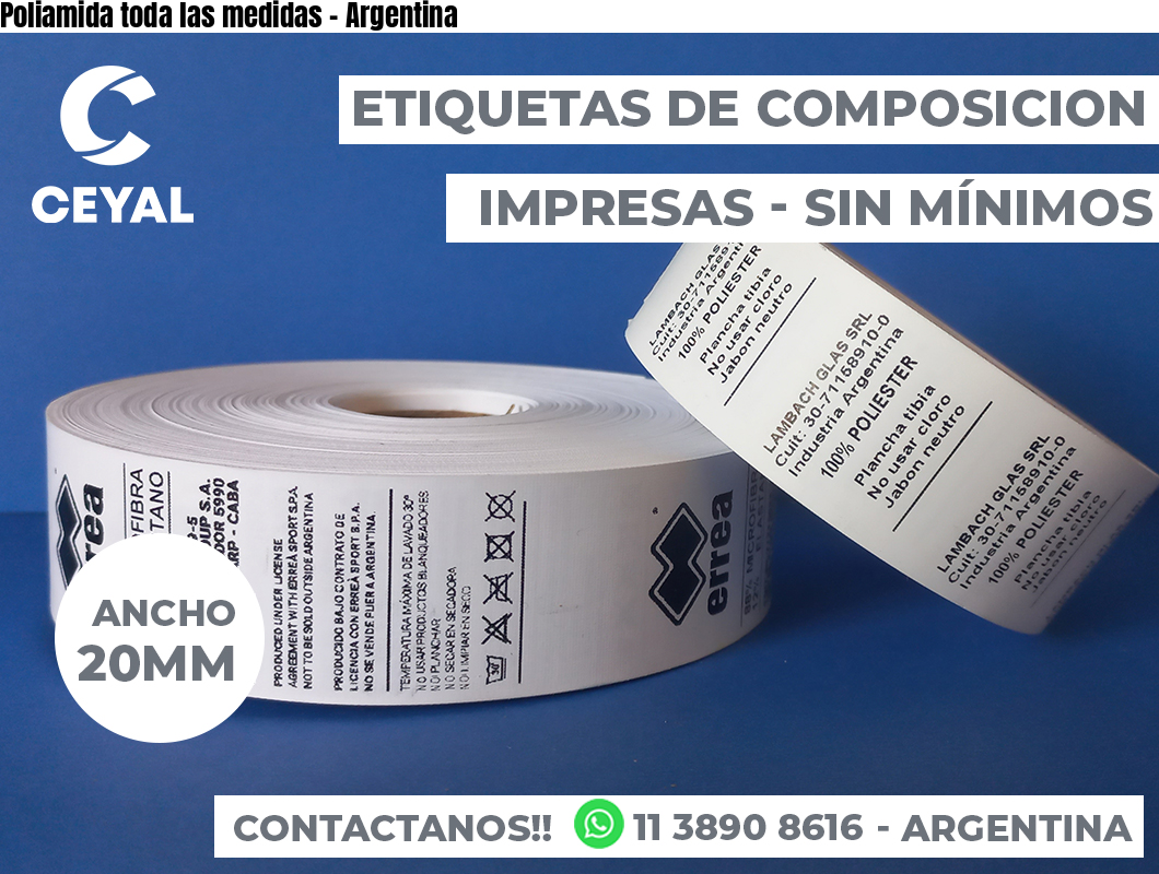 Poliamida toda las medidas - Argentina