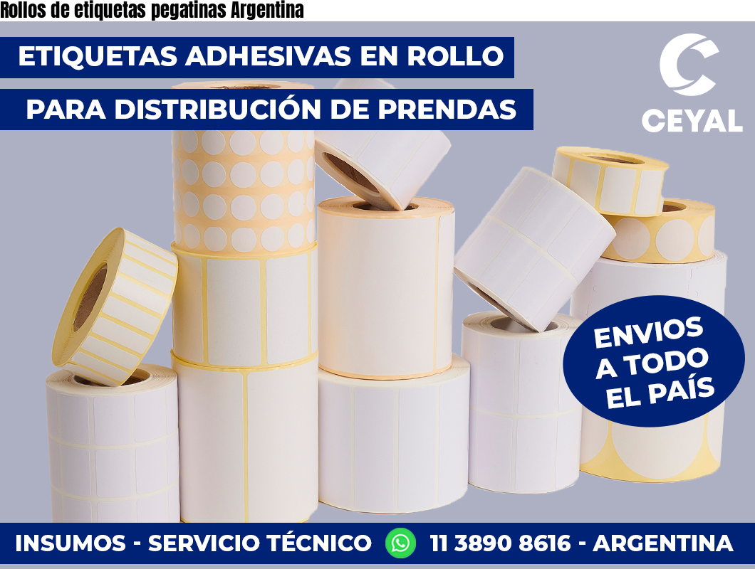 Rollos de etiquetas pegatinas Argentina