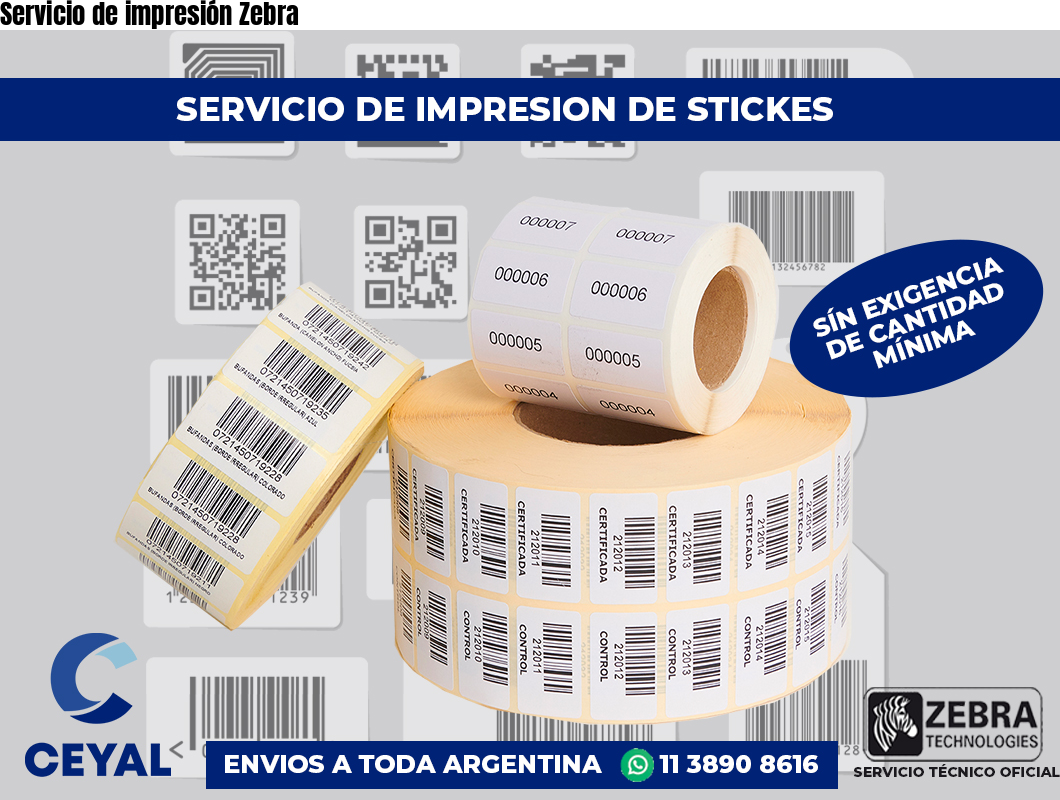 Servicio de impresión Zebra