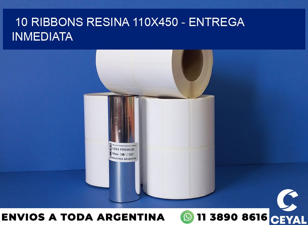 10 Ribbons resina 110×450 – Entrega inmediata