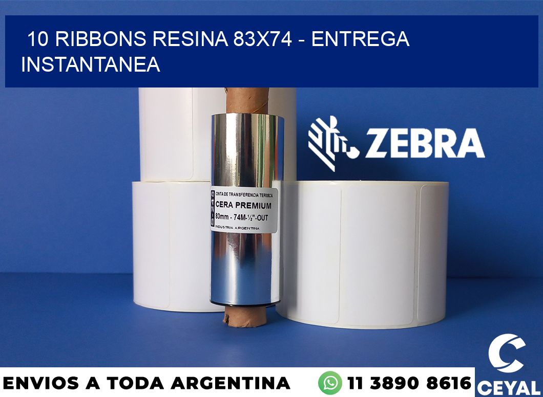 10 Ribbons resina 83x74 - entrega instantanea