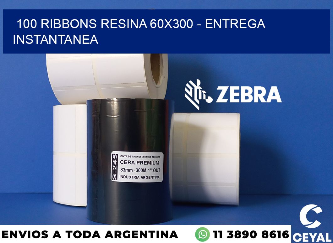 100 Ribbons resina 60x300 - entrega instantanea