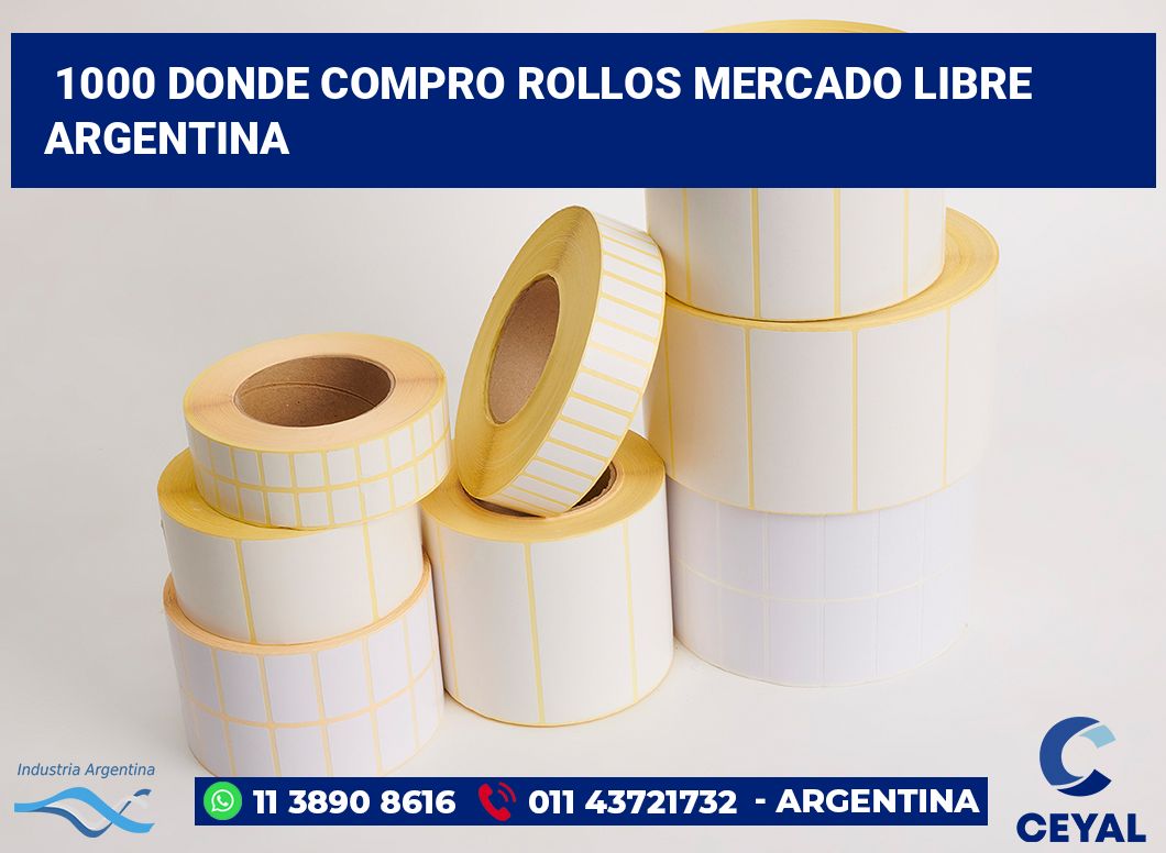 1000 Donde compro rollos mercado libre argentina