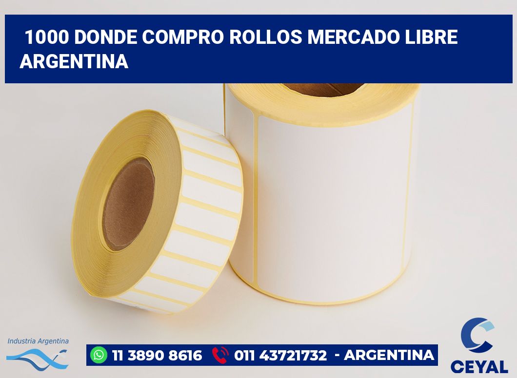 1000 Donde compro rollos mercado libre argentina