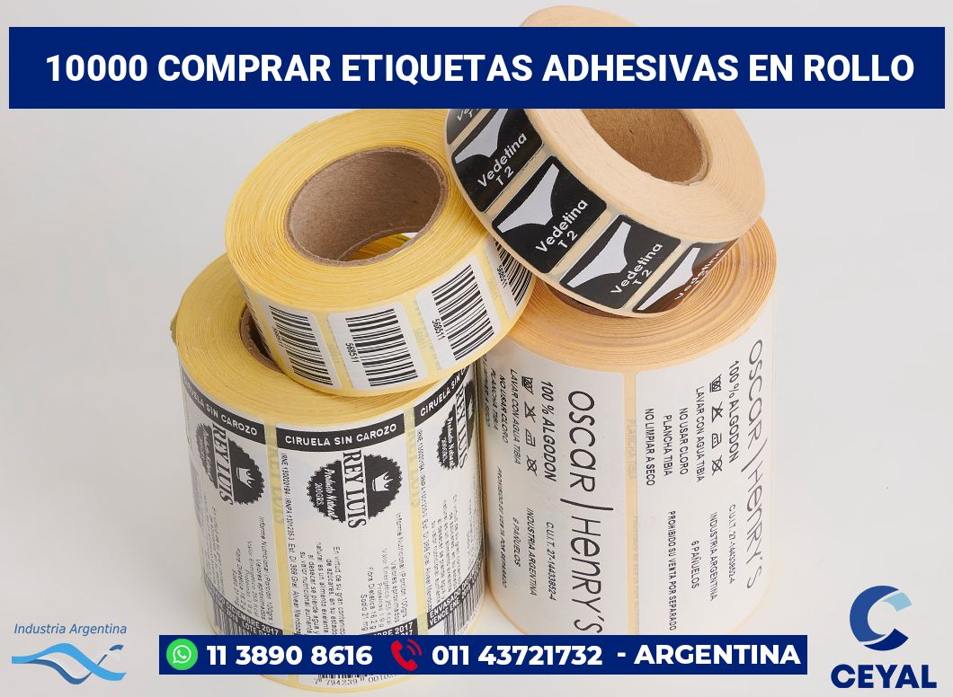 10000 Comprar etiquetas adhesivas en rollo