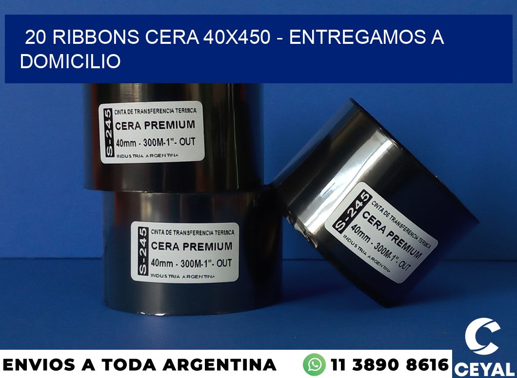 20 Ribbons cera 40×450 – entregamos a domicilio