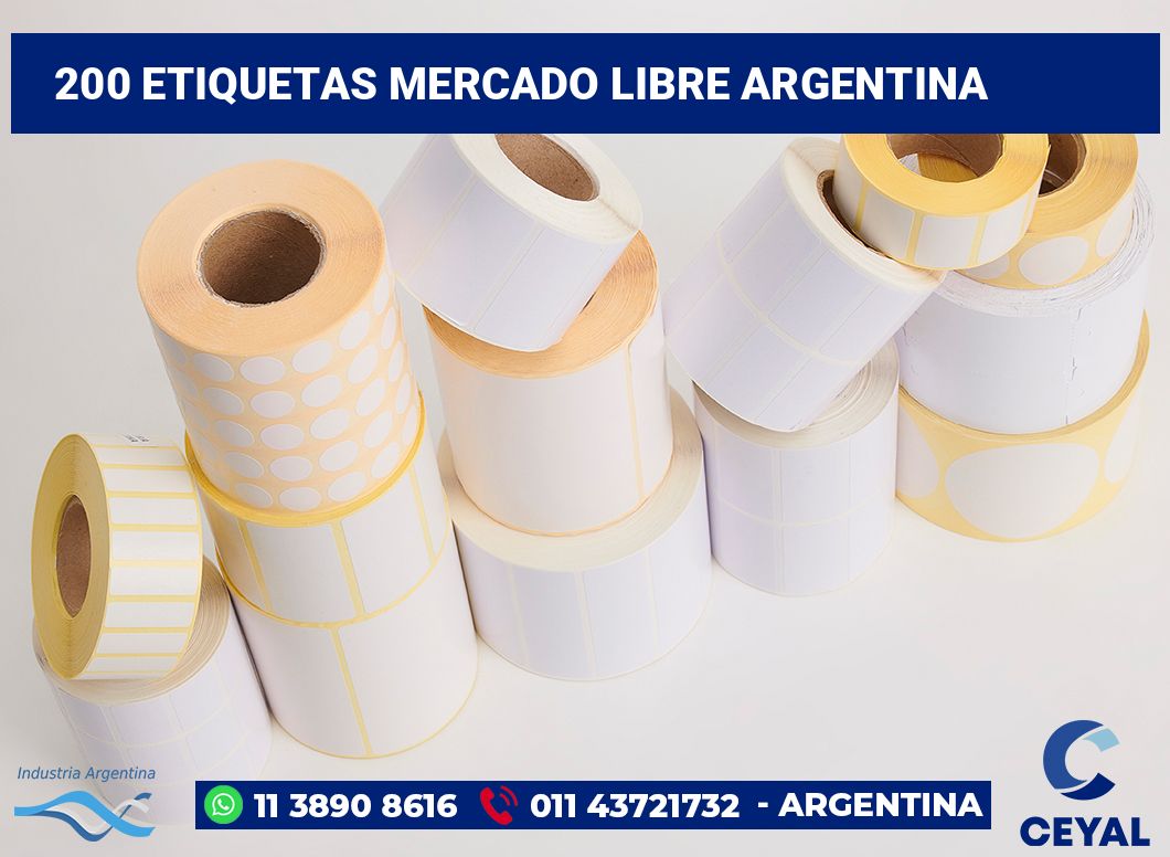 200 Etiquetas mercado libre argentina