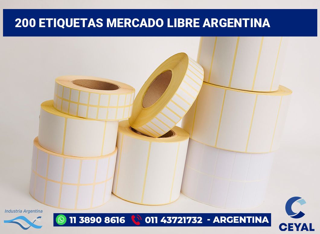 200 Etiquetas mercado libre argentina