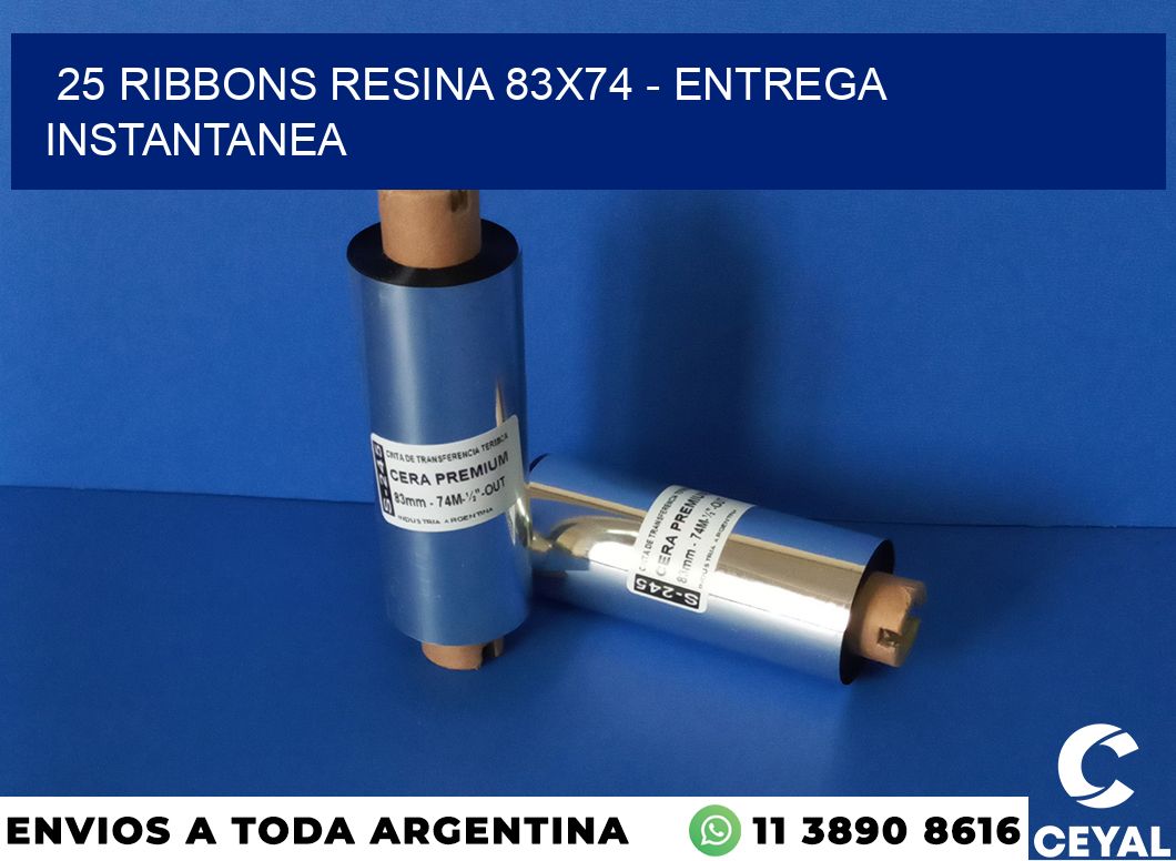 25 Ribbons resina 83×74 – entrega instantanea