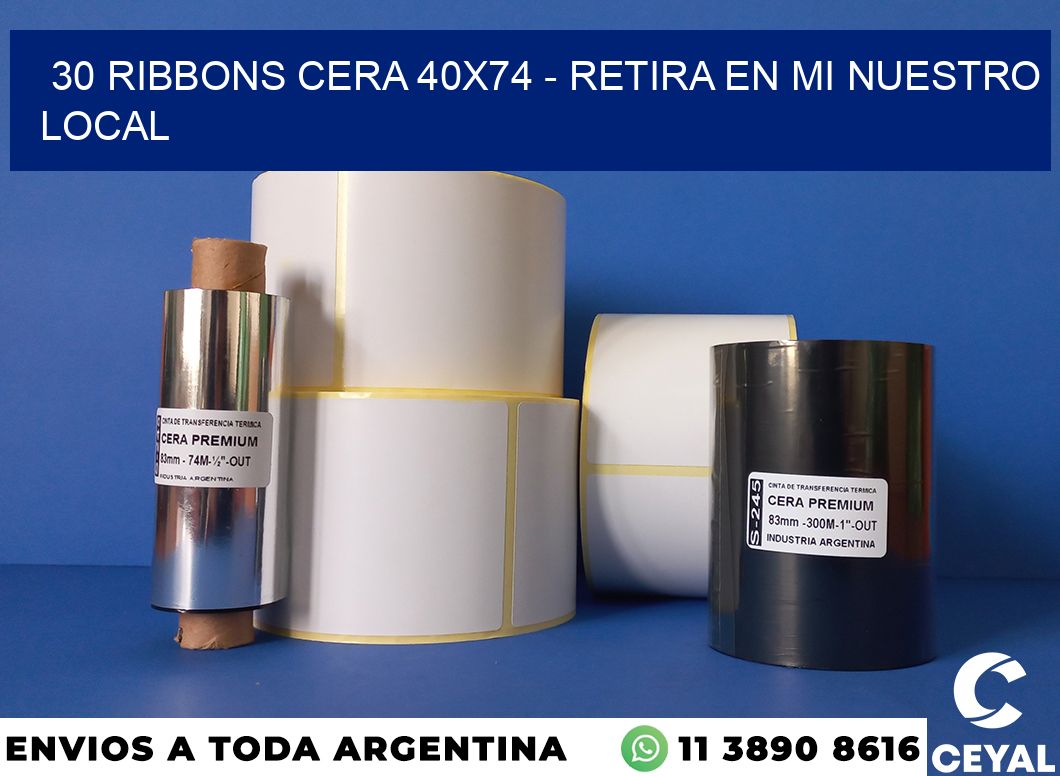 30 Ribbons cera 40×74 – retira en mi nuestro local