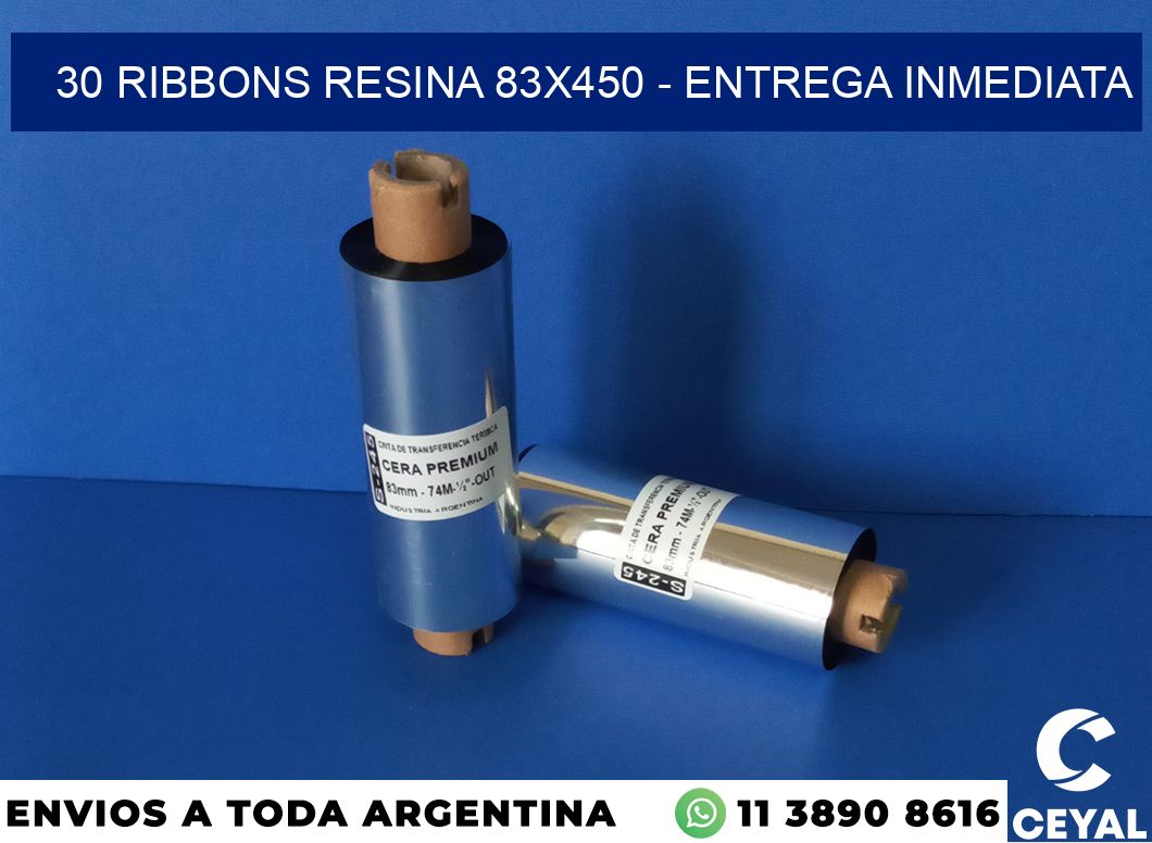 30 Ribbons resina 83×450 – Entrega inmediata