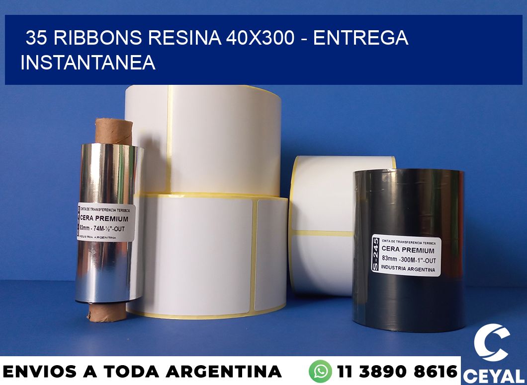 35 Ribbons resina 40×300 – entrega instantanea