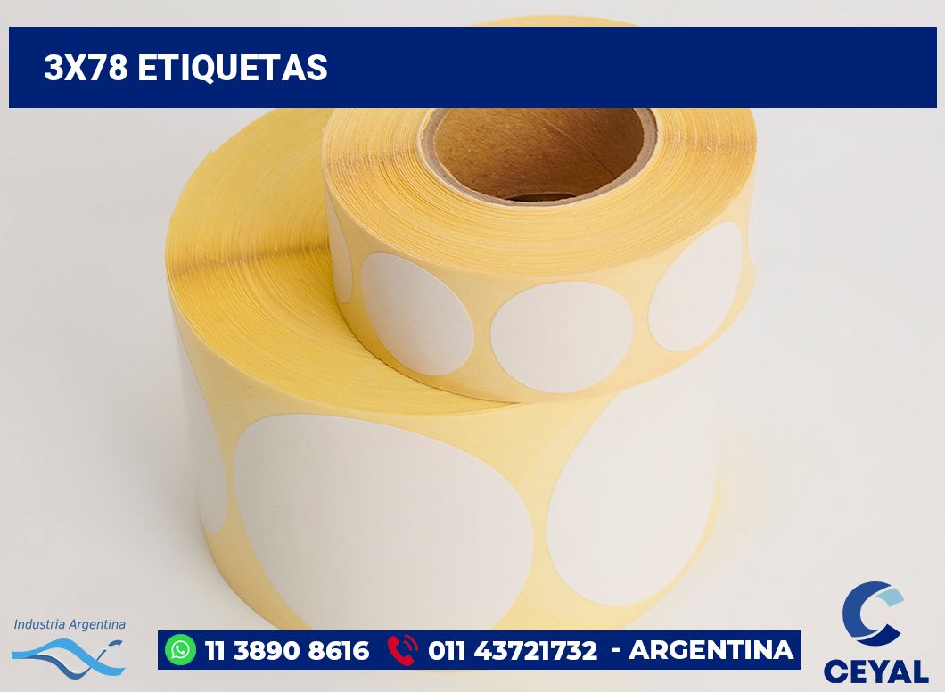 3x78 Etiquetas