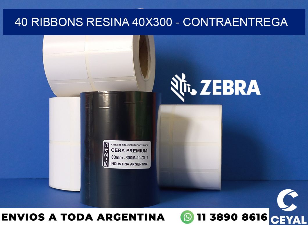 40 Ribbons resina 40x300 - contraentrega