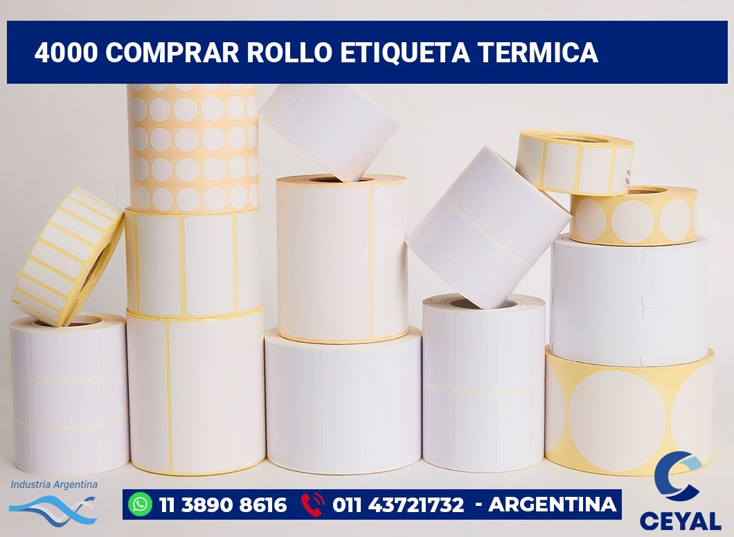 4000 Comprar rollo etiqueta termica