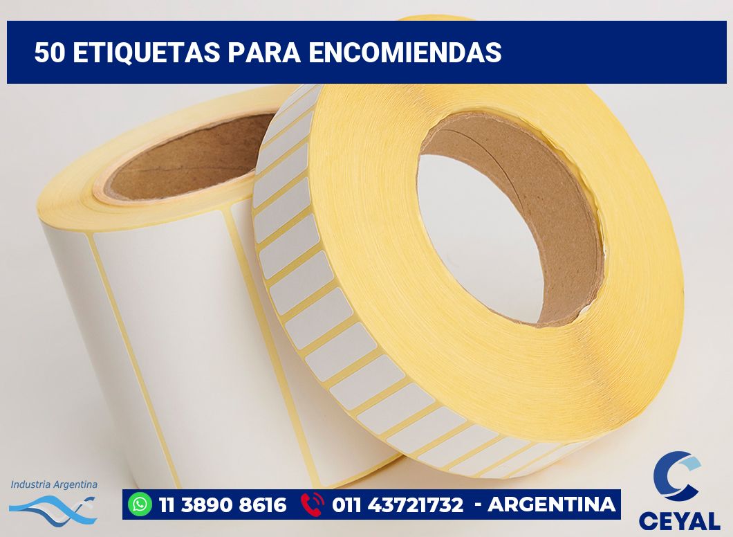 50 Etiquetas para encomiendas