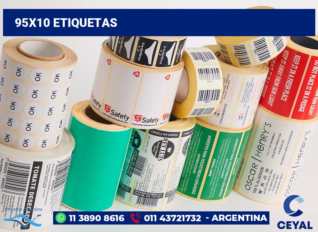 95x10 Etiquetas