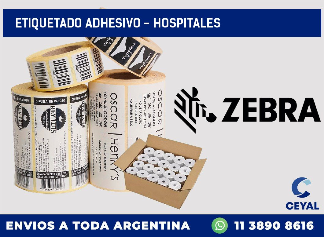Etiquetado adhesivo - Hospitales