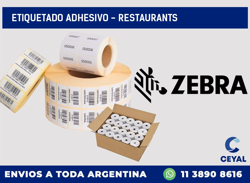 Etiquetado adhesivo – Restaurants