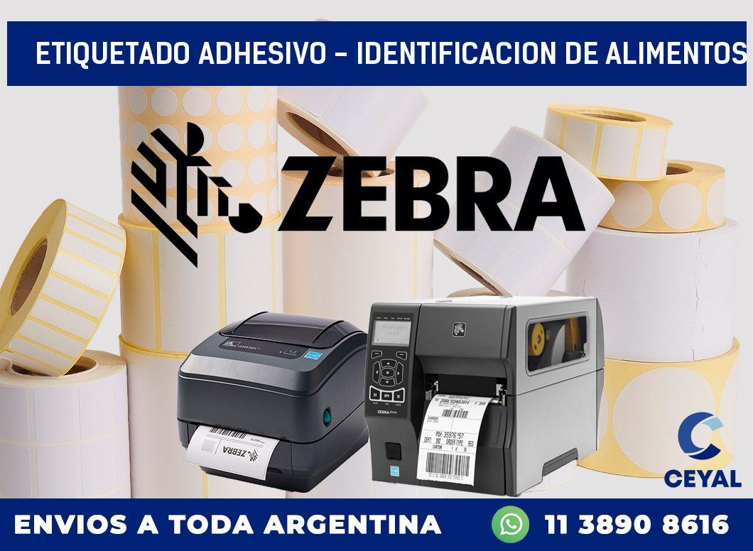 Etiquetado adhesivo – identificacion de alimentos