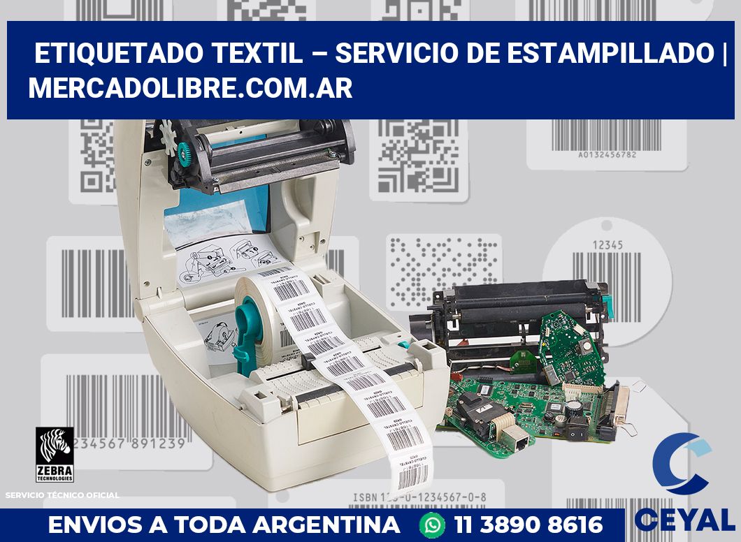 Etiquetado textil – servicio de estampillado | MercadoLibre.com.ar