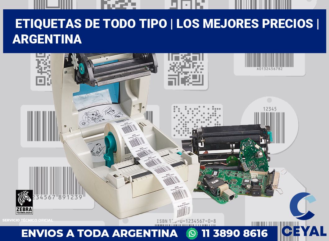 Etiquetas de todo tipo | Los mejores precios | Argentina