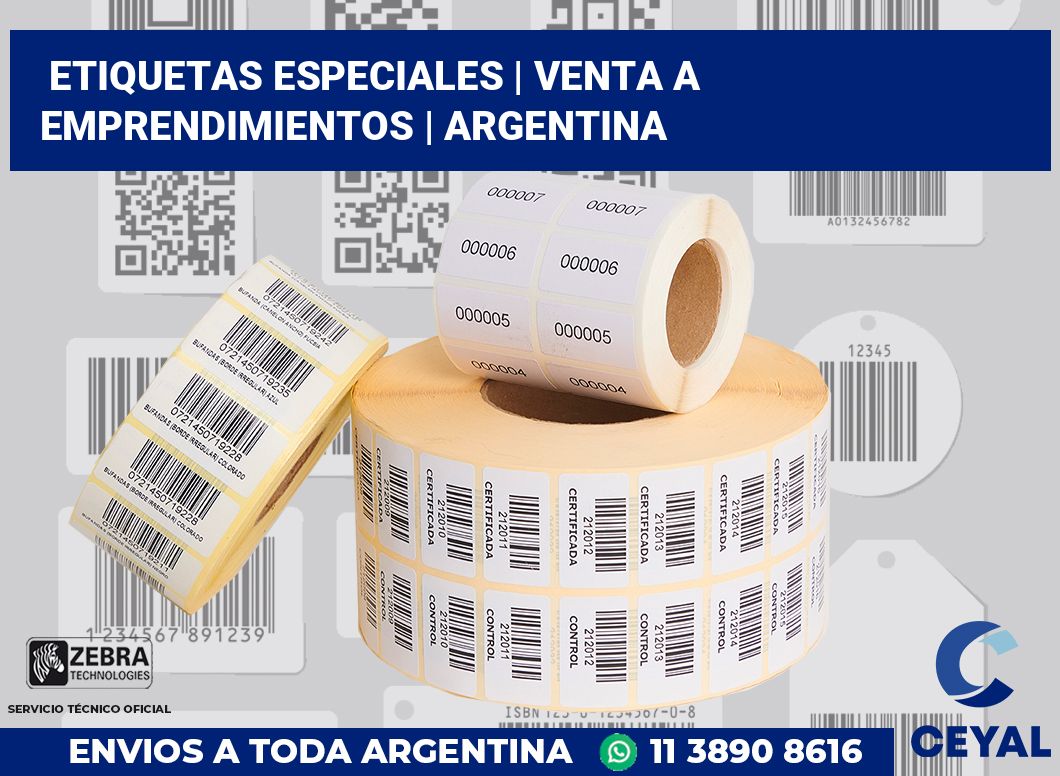 Etiquetas especiales | Venta a emprendimientos | Argentina