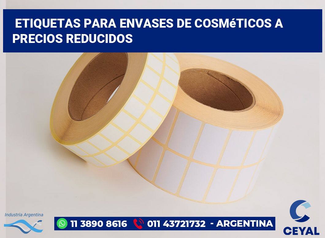 Etiquetas para Envases de Cosméticos a Precios Reducidos