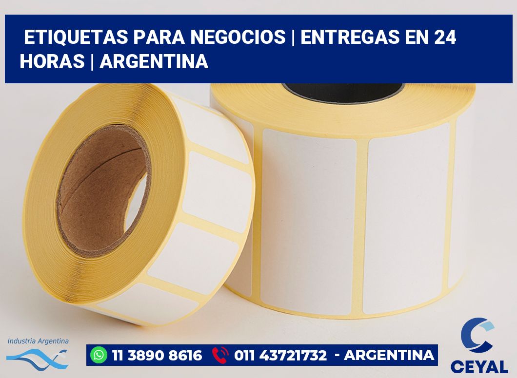 Etiquetas para negocios | Entregas en 24 horas | Argentina