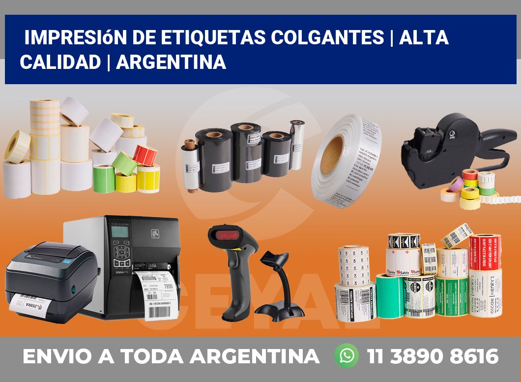 Impresión de etiquetas colgantes | Alta calidad | Argentina