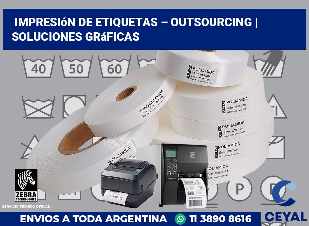 Impresión de etiquetas – Outsourcing | Soluciones gráficas