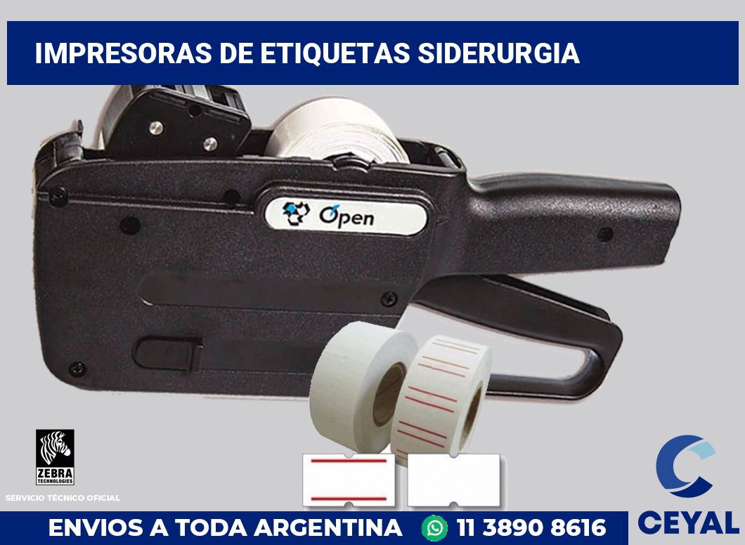 Impresoras de etiquetas siderurgia
