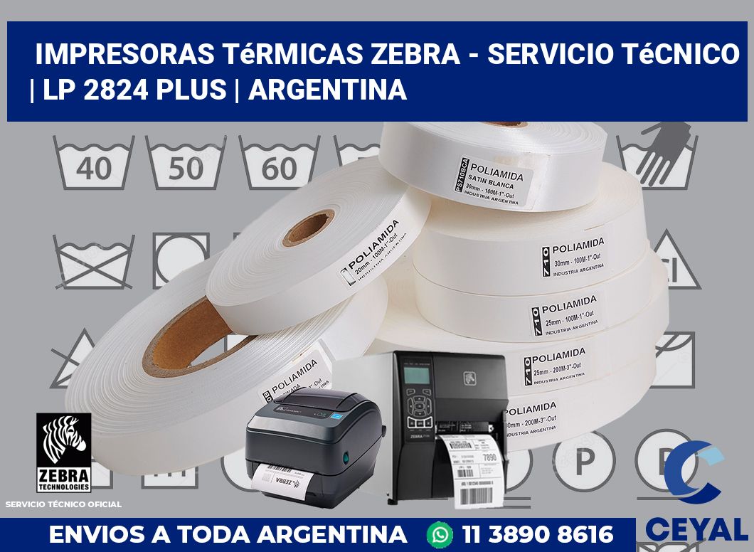 Impresoras térmicas Zebra - servicio técnico | LP 2824 Plus | Argentina