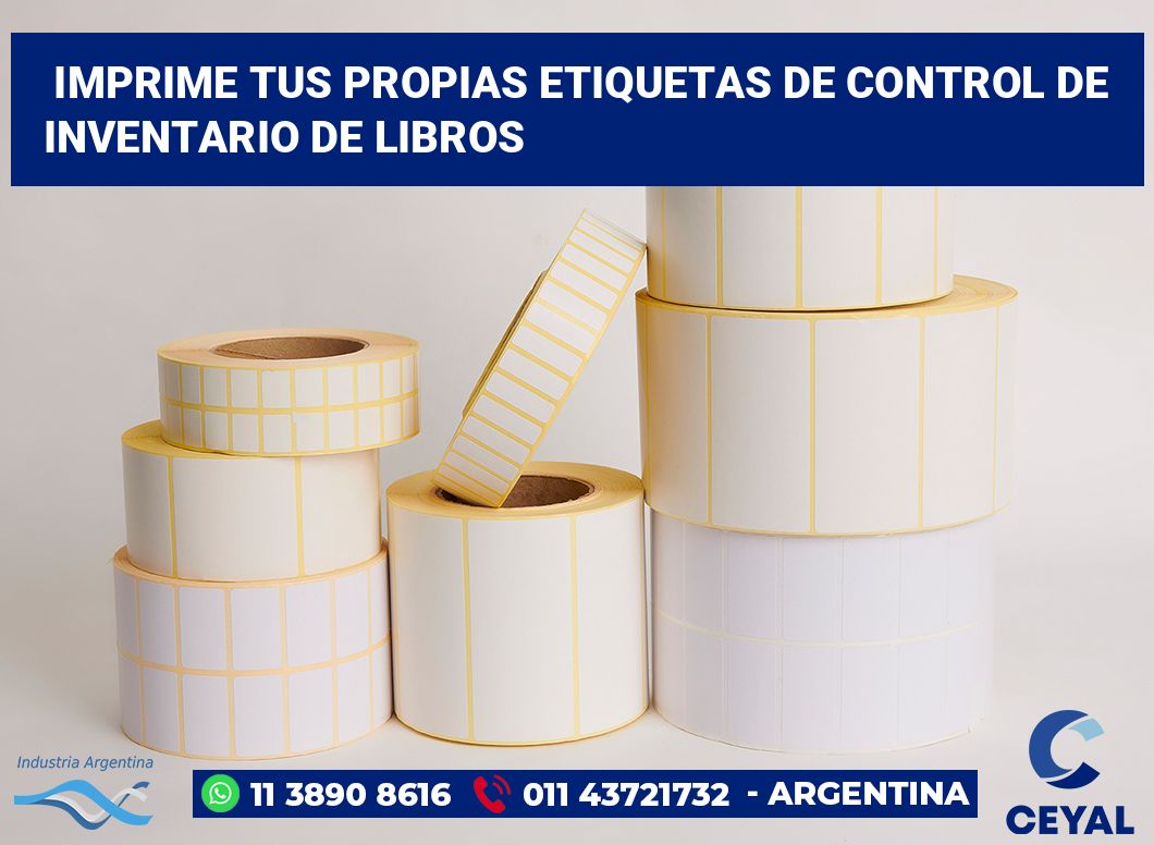 Imprime tus Propias Etiquetas de Control de Inventario de Libros